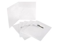 Filexec Products 11.5 x 9.5 Inches 2 Pocket Folder, Clear, Pack of 6 (50307-31243)