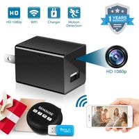 Hidden Camera 1080P HD Motion Detection WiFi Wireless Mini Cam for Home Office Hotel Security as Nanny Cam Video Recorder for iPhone/Android Phone/iPad/PC