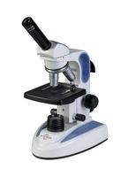 ACCU-Scope Monocular Microscope, Flat Stage, LED, Rechargeable Battery, Abbe Condenser with Iris Diaphragm, Model EXM-150-I, Cast Aluminum Alloy