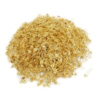 Dealglad Exquisite Small 19mm Metal Sewing Clothing Accessories Trimming Fastening Safety Pins (Gold, 1000Pcs)