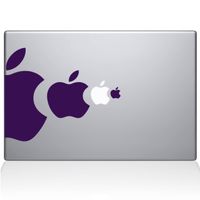 The Decal Guru Apple Eat Apple MacBook Decal Vinyl Sticker - 13" MacBook Pro (2016 & Newer) - Lavender (1218-MAC-13X-LAV)
