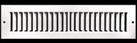 10" X 2" Toe Space Grille - HVAC Vent Cover [Outer Dimensions: 10.75 X 2.75] - White