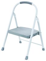 Rubbermaid RMS-1 1-Step Steel Step Stool, 225-pound Capacity, White