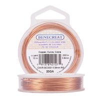 BENECREAT 20-Gauge Tarnish Resistant Copper Wire, 33-Feet/11-Yard