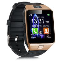 Padgene DZ09 Bluetooth Smartwatch,Touchscreen Wrist Smart Phone Watch Sports Fitness Tracker with SIM SD Card Slot Camera Pedometer Compatible with iPhone iOS Android for Kids Men Women