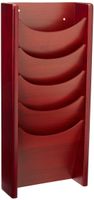 Safco Products 4330MH Wood Magazine Rack, 5 Pocket, Mahogany