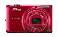 Nikon COOLPIX S6500 Wi-Fi Digital Camera with 12x Zoom (Red)