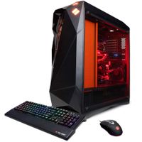 CYBERPOWERPC Syber Forti SFG9 Gaming PC (Intel Core i5-9600K, 16GB DDR4, NVIDIA GeForce RTX 2070 8GB, 240GB SSD, 1TB HDD, WiFi & Win 10) Black