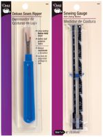 Dritz Bundle - Delux Seam Ripper 5-1/2" (638) + Sewing Gauge 6" (620)