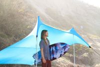 Neso Grande Beach Tent with Sand Anchor, Portable Canopy for Shade - Multiple Colors (Teal)