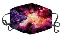 Dust Face Mask for Dust Mouth Mask Anti-Dust Mask Adjustable Earloop Face Mask (Outer Space Violet and Pink Nebula)