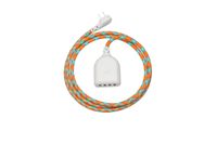 360 Electrical 360619 Habitat4.8 Braided w/ 4.8A 4-Port USB extension cord, 6 ft, Poppy Fields