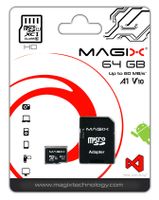 Micro SD Card MAGIX HD Series Class10 V10 + SD Adapter UP to 80MB/s (64 GB)