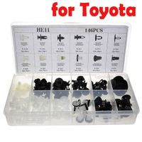 146 PCS Fender Door Hood Bumper Trim Clip Body Retainer Assortment for Toyota