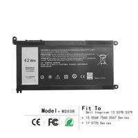 42Wh WDX0R Laptop Battery for DELL Inspiron 13 5368 5378 5379 7368 7378 15 5565 5567 5568 5578 7560 7570 7579 7569 P58F Series Notebook Battery Fits FC92N 3CRH3 T2JX4 CYMGM