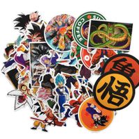 Bowinr Dragon Ball Z Car Stickers, Anime Bumper Sticker for Phone, Laptop, Car, Lugguage, Skateboard and More(50^pcs)