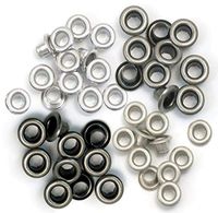 We R Memory Keepers - 60 Standard Cold Metal Eyelets for Scrapbooking - 15 of Each Color