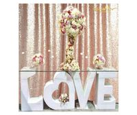 ShinyBeauty Sequin Curtain-Backdrop-5FTx10FT-Blush-Sequin Fabric Photo Booth Backdrop