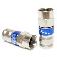 PCT-TRS-6LMG Universal RG-6 Coaxial Locking Compression Connector, 50 Piece