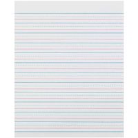 Pacon PACZP2413 Zaner-Bloser Sulphite Handwriting Paper, Dotted Midline, Grade 2, 1/2" x 1/4" x 1/4" Ruled Short, 8" x 10-1/2", 500 Sheets