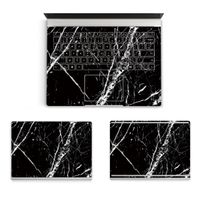 MasiBloom 3 in 1 Body Protector Sticker Decal Full Protective Laptop Cover Skin for 13.5" 13 Inch Microsoft Surface Book (2015 Released) (for 13.5" Surface Book, Marble- Black)