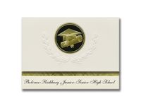Signature Announcements Bolivar-Richburg Junior-Senior High School (Bolivar, NY) Graduation Announcements, Presidential Elite Pack 25 Cap & Diploma Seal. Black & Gold.
