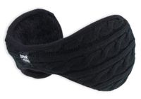 Brook + Bay Womens Ear Muffs - Winter Ear Warmers/Covers - Cable Knit Furry Fleece Earmuffs for Cold Weather