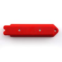 Master Magnetics 07612 Magnetic Stud Finder with Shield, Drywall Screw and Nail Locator, Red