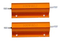 Cutequeen 2PCS 100W Watt 8 Ohm Aluminum Case Wirewound Chassis Mounted Resistor (Pack of 2)