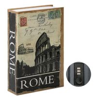Jssmst Diversion Book Safe with Combination Lock, Secrect Hidden Safe Lock Box Large, SMBS020 Rome