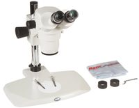 Motic 1100200500133 SMZ-168-BP Binocular Stereo Zoom Microscope, WF10x Eyepieces, 7.5x-50x Magnification, 0.75x-5x Zoom Objective, Greenough Optical System, Ambient Illumination, Fixed Stage