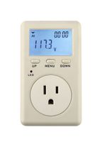 Elecall D02A Multi-function Smart Meter Digital Energy Power Meter Wattage Voltage Analyzer 110-230V (Standard)