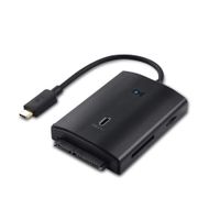 Cable Matters 10Gbps USB C Multiport Adapter (USB C Hub) with USB-A, USB-C, MicroSD and UHS-II SD Card Reader, 2.5 3.5 Inch SATA Hard Drive and Optical Drive Reader - Thunderbolt 3 Port Compatible