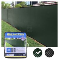 FenceScreen 6ft x 50ft Green Fence Privacy Screen - Extreme 98% Blockage Windscreen Mesh Fence Cover