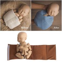 Newborn Baby Photography Props Posing Wraps Assistant Professional Posture Wrap for Studio Photo Props Accessories (Brown)