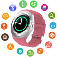 SEPVER Smart Watch SN05 Round Bluetooth Smartwatch with SIM Card Slot Compatible with Samsung LG Sony HTC Huawei Google Xiaomi Android Smart Phones for Women Men Kids Boys Girls (Pink)