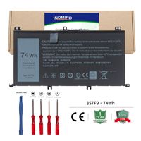 Indmire OEM 357F9 Laptop Battery for DELL inspiron 15 7000 7559 7557 7567 7566 7759 INS15PD Series Compatible with 357F9 71JF4 357F9(11.1V 74wh)