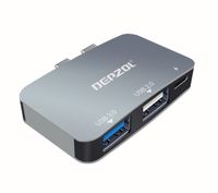 DEPZOL USB Type C HUB to HDMI 4K, USB 3.0 Port, PD Charging, USB-C Data Transfer, SD and Micro SD Card Readers for MacBook Pro