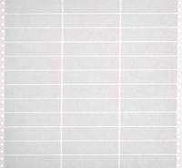 Compulabel Pinfeed Labels Fanfold Permanent Adhesive, 4" x 15/16", White (130353)