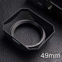 GEZICHTA Retro Style Camera Lens Hood, Universal Square Shape Lens Protective Hood