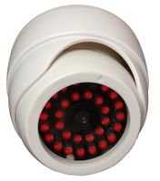 UniquExceptional UDC8-white, Indoor Dummy, Fake Dome Security Cameras with 30 Illuminating Nightime LEDs