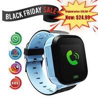 Benobby Kids Smart Watch for Boys and Girls Children GPS Touch Phone Wrist Watch with 1.44" Touch Screen and Anti-Lost SOS Call GPS LBS Locator Smartwatch for Kids Gift, Compatible with iOS & Android
