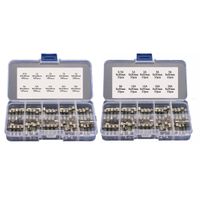 200pcs (100pcs 5x20mm 100pcs 6x30mm) Fast-Blow Glass Fuses Quick Blow Car Glass Tube Fuses Assorted Set Kit 0.5A 1A 2A 3A 5A 8A 10A 15A 20A 30A