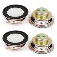 uxcell A15032300ux0506 2W 8 Ohm 36mm Round External Magnet Electronic Speakers Trumpet Pack of 4
