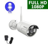 Outdoor 1080P Security Camera with Audio,OOSSXX IP67 Waterproof WiFi Camera,Wireless Surveillance Camera with Night Vision