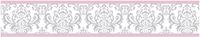 Sweet Jojo Designs Pink, Gray and White Elizabeth Kids and Baby Modern Wall Paper Border