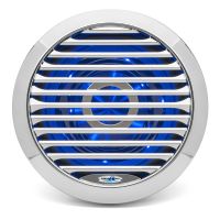 Aquatic AV AQ-SPK10-4LC Chrome 10" 400 Watt Waterproof Marine Subwoofer With LED Accent Lighting