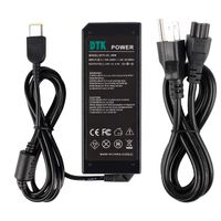 DTK 20V 4.5A 90W 0B46994 USB Ac Adapter Laptop Computer Notebook Charger PC Power Cord Supply Source Plug for Lenovo ThinkPad T440 T550 T440S L540 (20V 3.25A 65W Compatible) Connector Size: 11 x 5mm