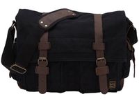 Berchirly Vintage Military Men Canvas Messenger Bag for 14.7" Laptop