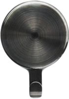 AttractMagnetic Hanger 10 lb Capacity 1-Pack (Brushed Nickel) for Metal Surfaces